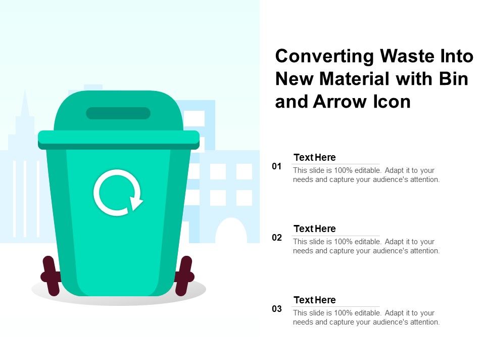 Converting_Waste_Into_New_Material_With_Bin_And_Arrow_Icon_Ppt_PowerPoint_Presentation_Infographic_Template_Brochure_PDF_Slide_1.jpg