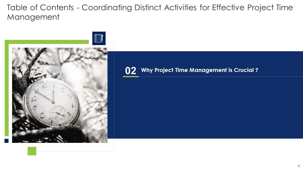 Coordinating Distinct Activities For Effective Project Time Management Ppt PowerPoint Presentation Complete Deck With Slides Slide08