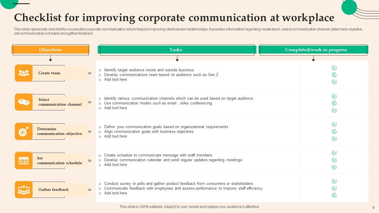 Corporate Communication Ppt PowerPoint Presentation Complete Deck With Slides Slide06