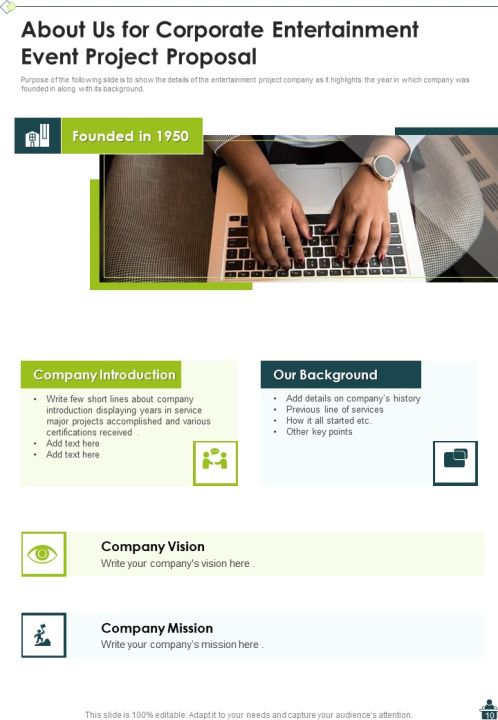 Corporate Entertainment Event Project Proposal Example Document Report Doc Pdf Ppt Slide10
