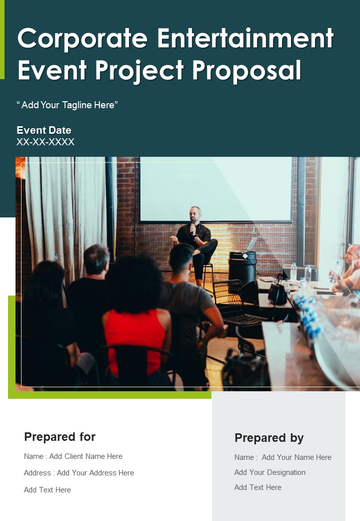 Corporate Entertainment Event Project Proposal Example Document Report Doc Pdf Ppt Slide01