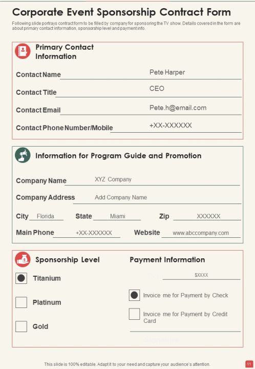 Corporate Event Sponsorship Proposal Example Document Report Doc Pdf Ppt Slide11