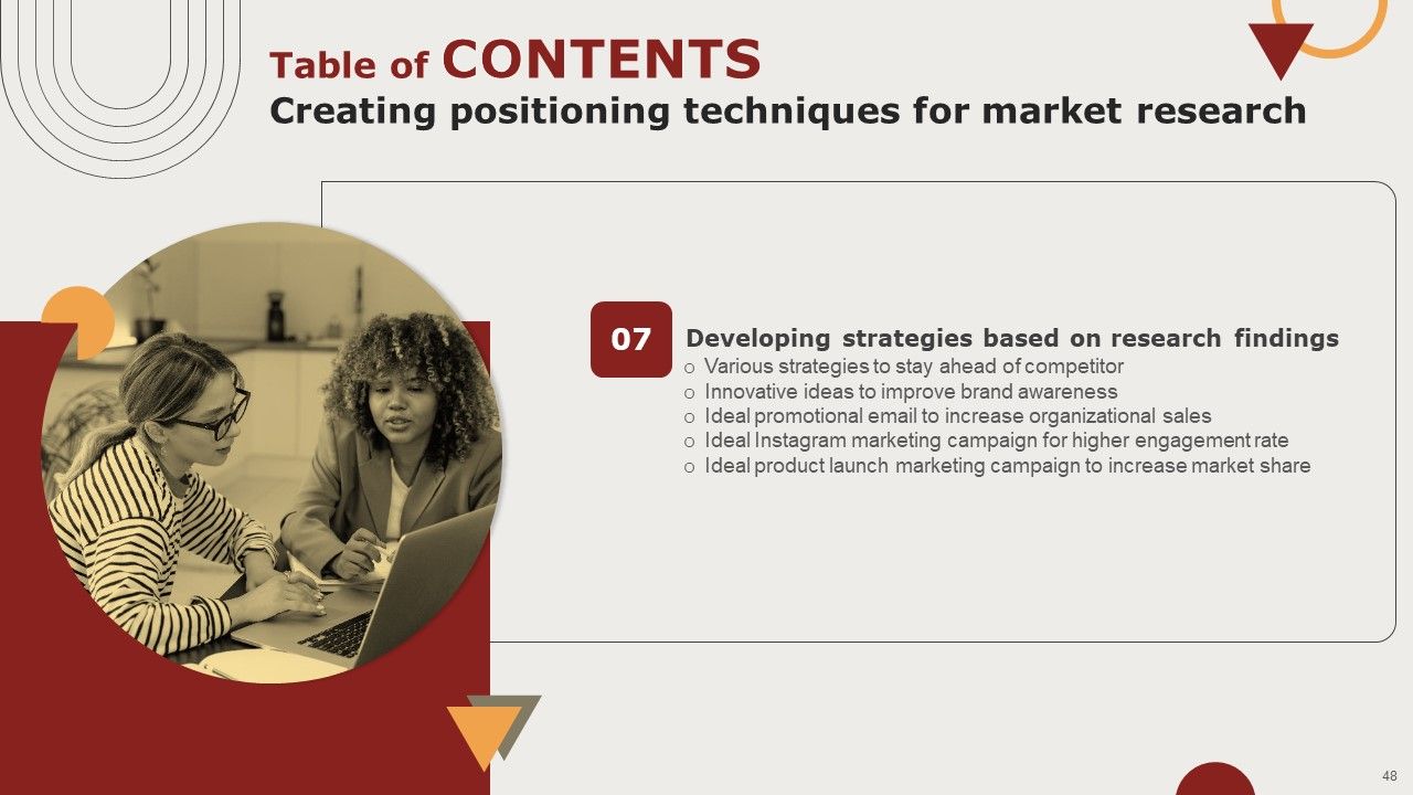 Creating Positioning Techniques For Market Research Ppt PowerPoint Presentation Complete Deck With Slides Slide48