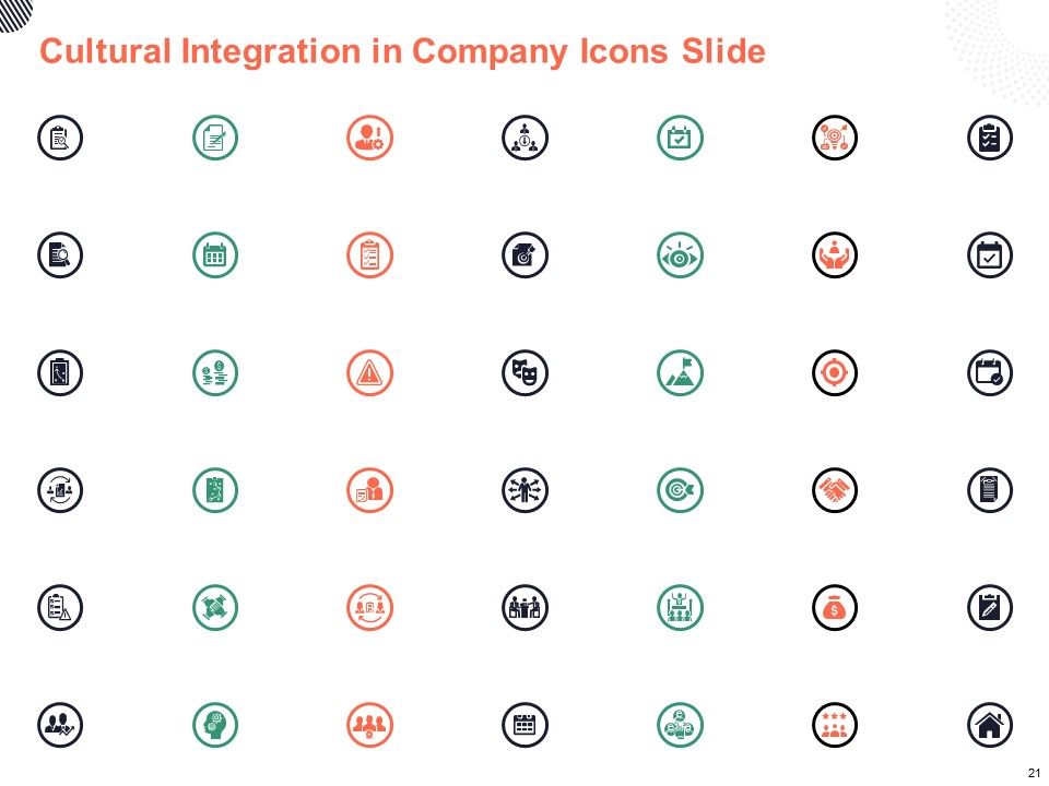 Cultural Integration In Company Ppt PowerPoint Presentation Complete Deck With Slides Slide21