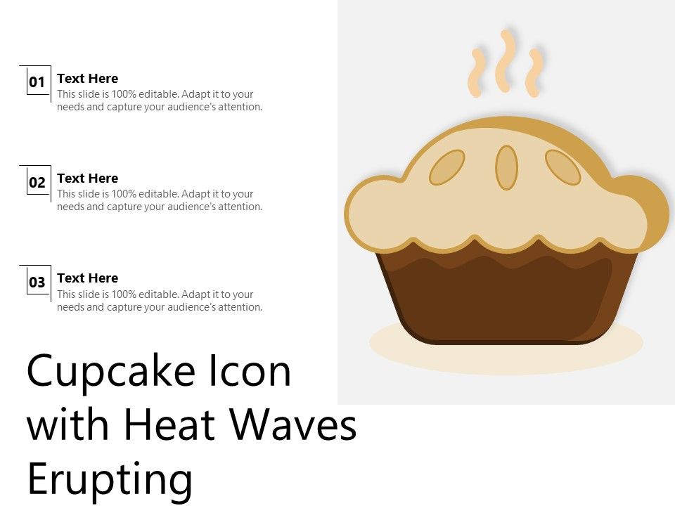 Cupcake_Icon_With_Heat_Waves_Erupting_Ppt_Ideas_PDF_Slide_1.jpg
