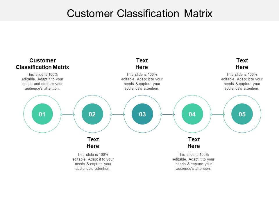 Customer Classification Matrix Ppt PowerPoint Presentation File