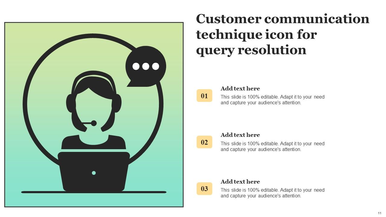 Customer Communication Technique Ppt PowerPoint Presentation Complete Deck With Slides Slide11