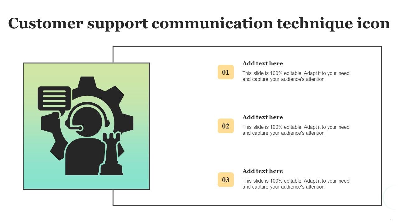 Customer Communication Technique Ppt PowerPoint Presentation Complete Deck With Slides Slide09