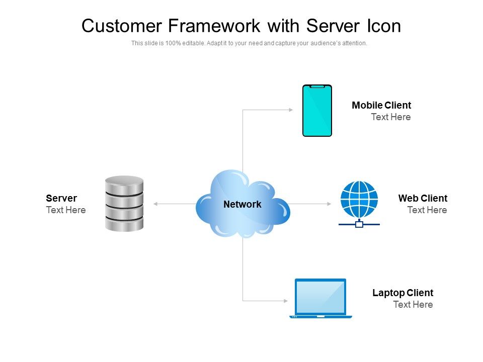 Customer_Framework_With_Server_Icon_Ppt_PowerPoint_Presentation_Summary_Topics_PDF_Slide_1.jpg