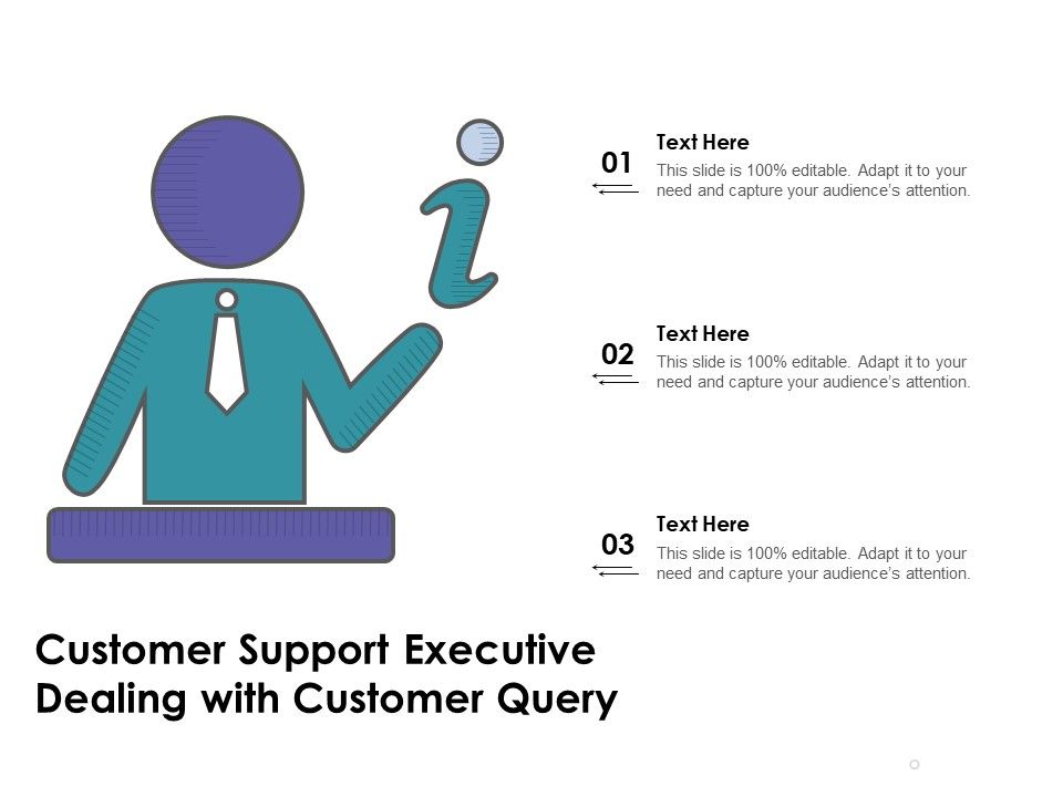 Customer Support Executive Dealing With Customer Query Ppt PowerPoint ...