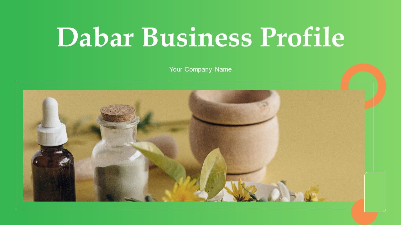 Dabur Business Profile Ppt PowerPoint Presentation Complete Deck With Slides Slide01
