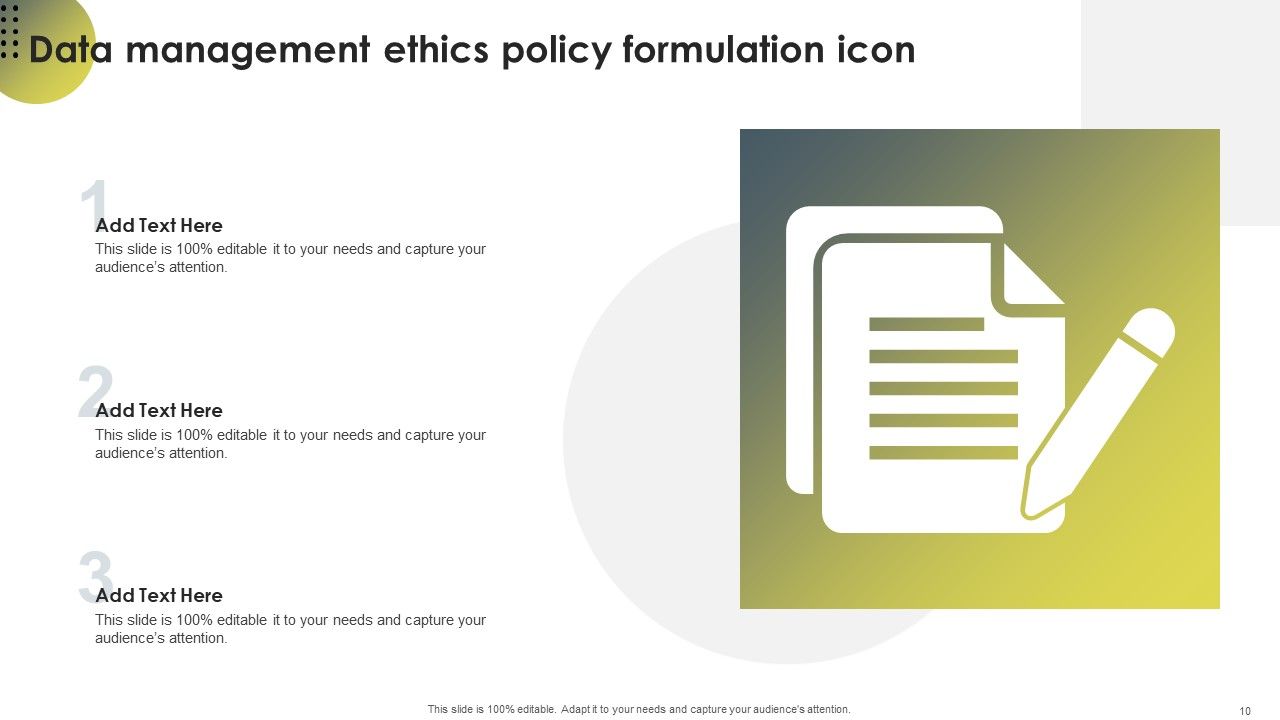 Data Management Ethics Ppt PowerPoint Presentation Complete Deck With Slides Slide10