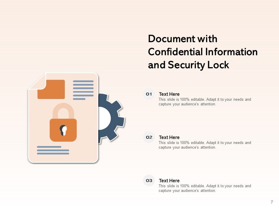 Data Safety Symbol Information Security Gear Ppt PowerPoint Presentation Complete Deck Slide07