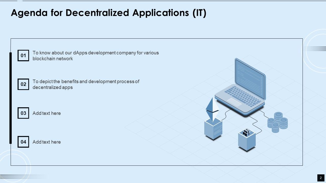Decentralized Applications IT Ppt PowerPoint Presentation Complete With Slides Slide02