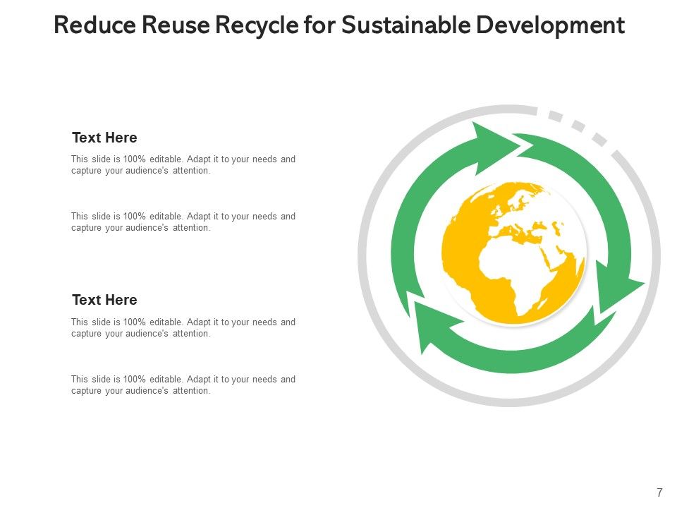 Decrease Reutilize Reprocess Waste Reduction Ppt PowerPoint Presentation Complete Deck Slide07