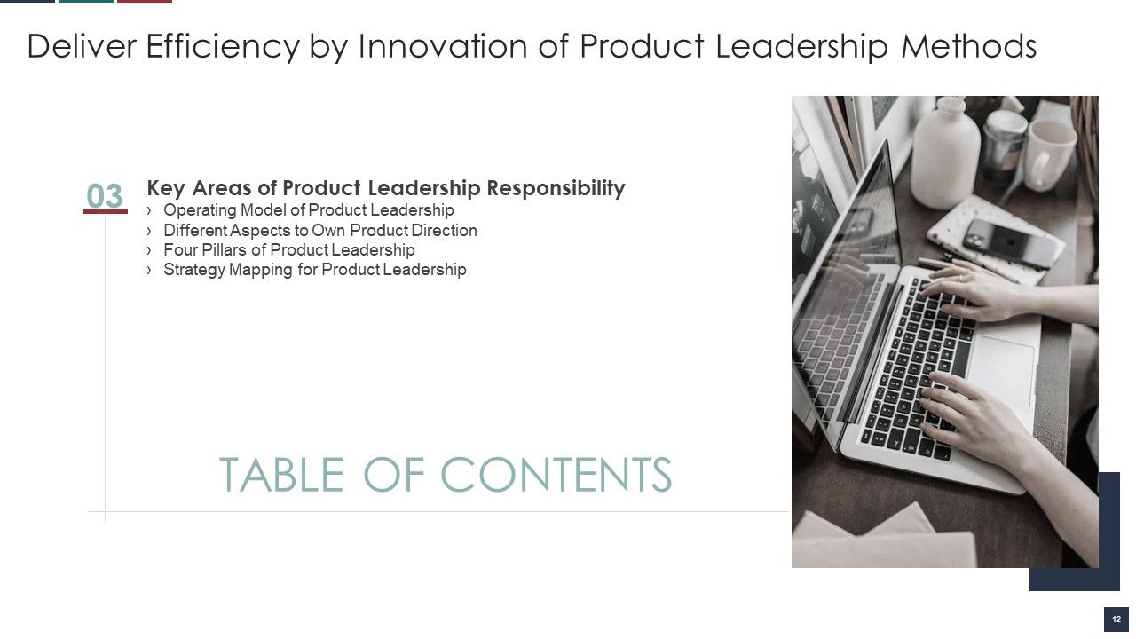 Deliver Efficiency By Innovation Of Product Leadership Methods Ppt PowerPoint Presentation Complete Deck With Slides Slide12