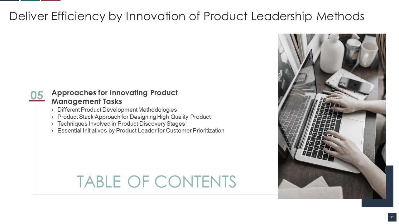 Deliver Efficiency By Innovation Of Product Leadership Methods Ppt PowerPoint Presentation Complete Deck With Slides Slide21