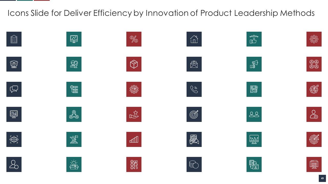 Deliver Efficiency By Innovation Of Product Leadership Methods Ppt PowerPoint Presentation Complete Deck With Slides Slide49