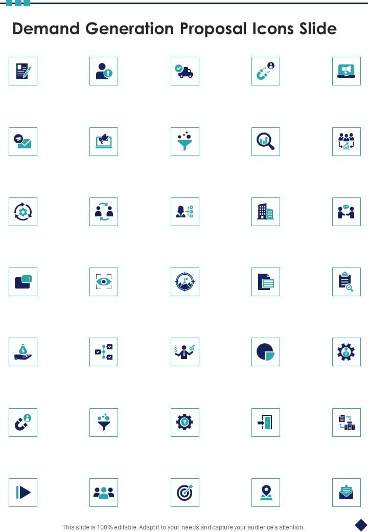 Demand Generation Proposal Icons Slide One Pager Sample Example Document Slide01