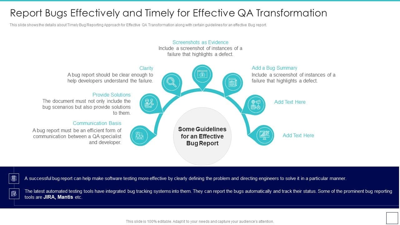 Deploying_Quality_Assurance_QA_Transformation_Report_Bugs_Effectively_And_Timely_Icons_PDF_Slide_1.jpg