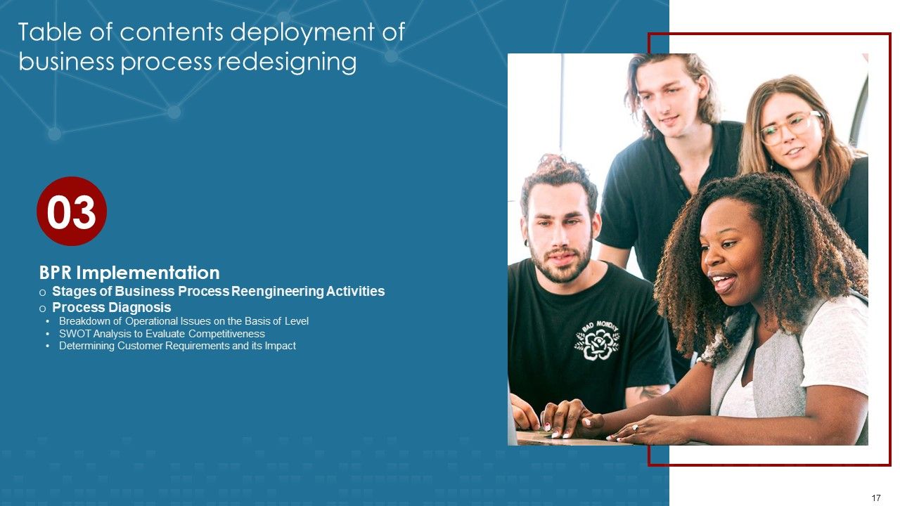 Deployment Of Business Process Redesigning Ppt PowerPoint Presentation Complete Deck With Slides Slide17