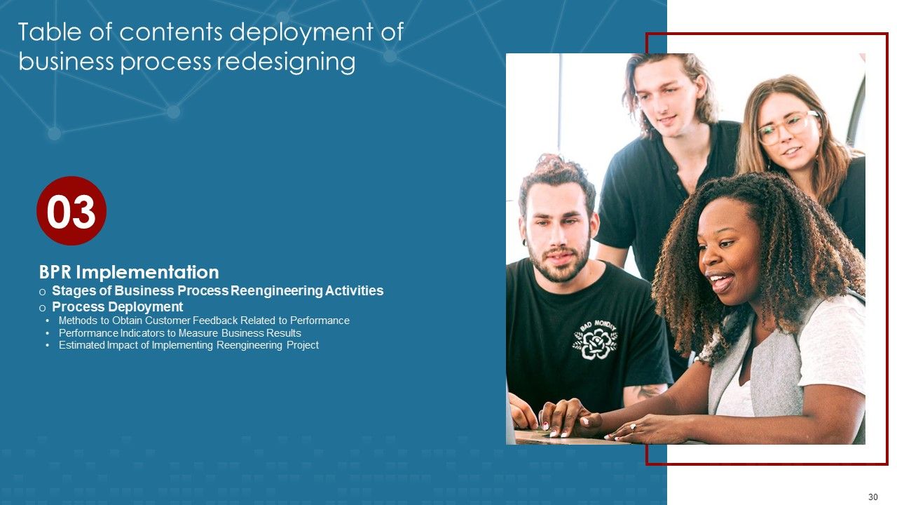 Deployment Of Business Process Redesigning Ppt PowerPoint Presentation Complete Deck With Slides Slide30