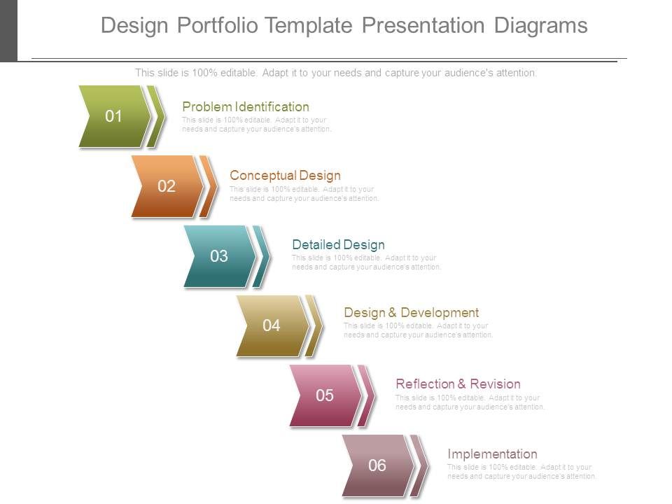 Design Portfolio Template Presentation Diagrams