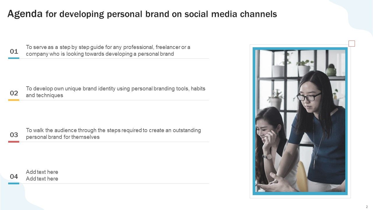 Developing Personal Brand On Social Media Channels Ppt PowerPoint Presentation Complete Deck With Slides Slide02