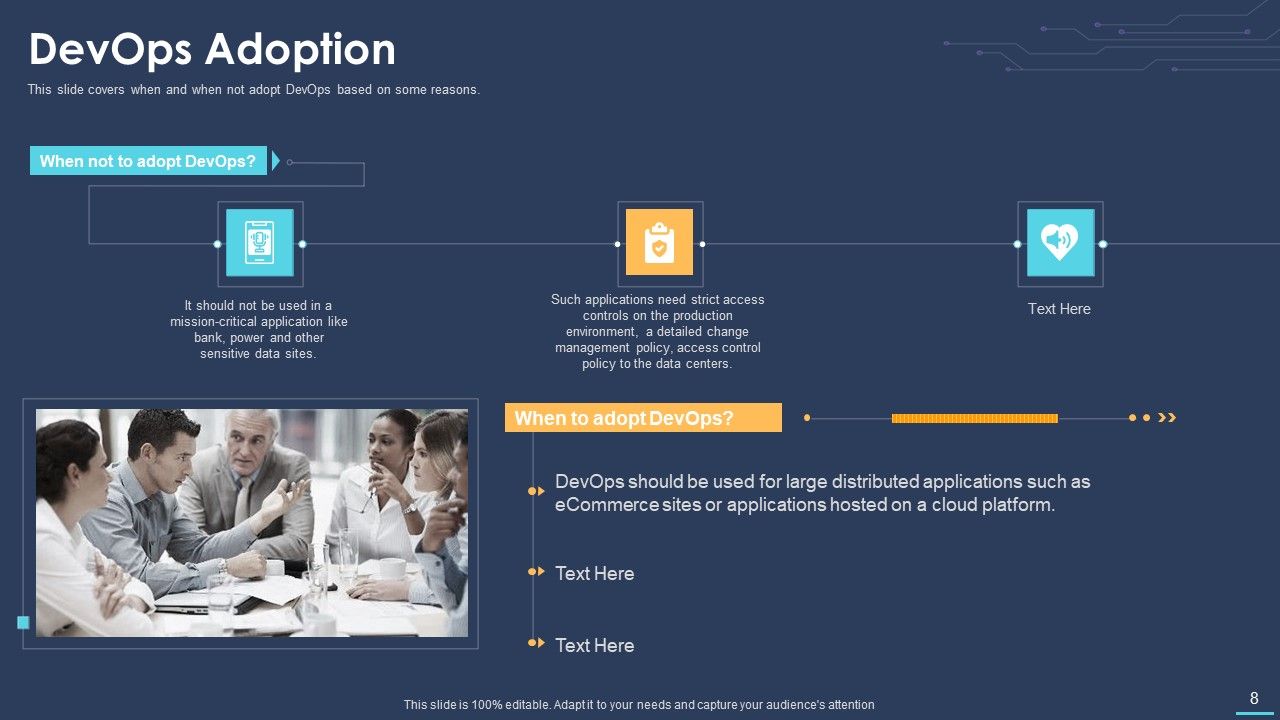 Devops For Information Technology Ppt PowerPoint Presentation Complete Deck With Slides Slide08
