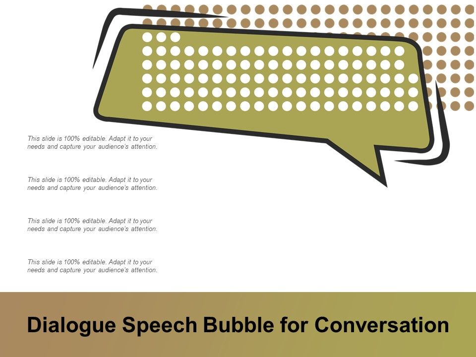 Dialogue Speech Bubble For Conversation Ppt PowerPoint Presentation Styles Layout Slide01