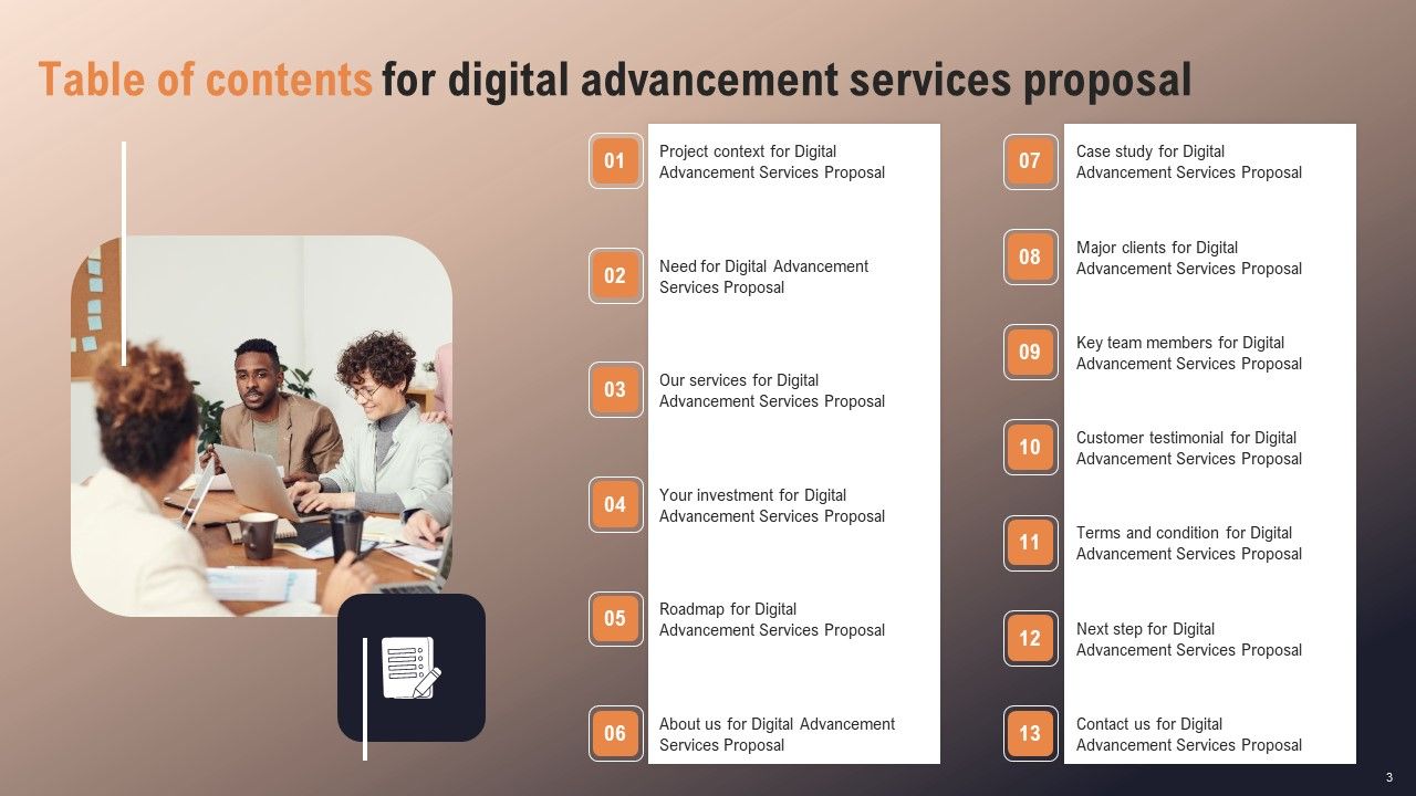 Digital Advancement Services Proposal Ppt PowerPoint Presentation Complete Deck With Slides Slide03