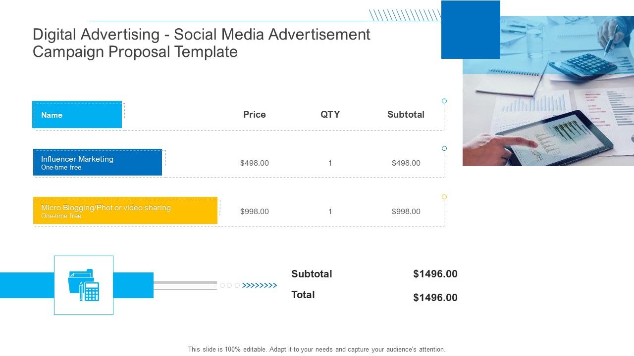 Digital Advertising Social Media Advertisement Campaign Proposal ...