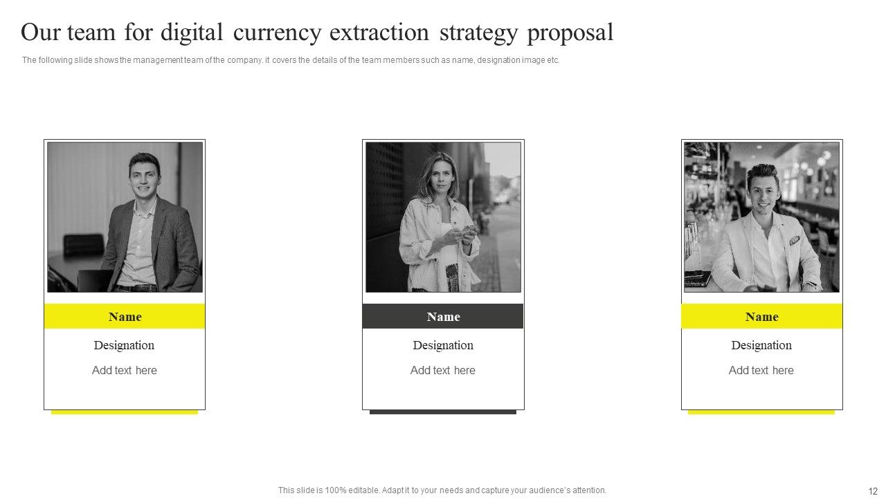 Digital Currency Extraction Strategy Proposal Ppt PowerPoint Presentation Complete Deck With Slides Slide12