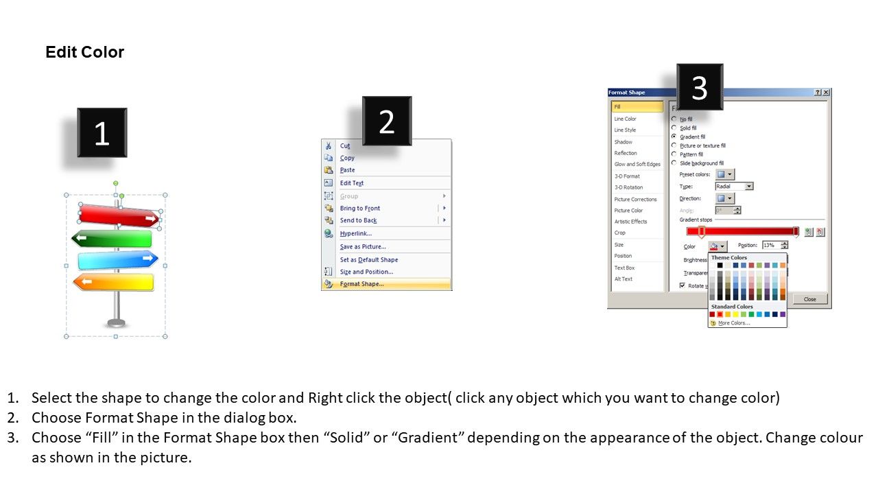 Direction Signs PowerPoint Slides And Road Signs PowerPoint Templates Slide03