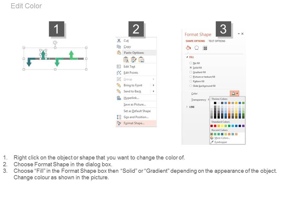 Directional Linear Timeline Diagram For Business Powerpoint Slides Slide03