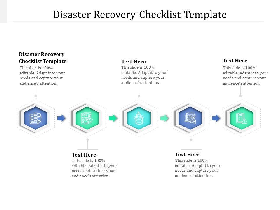 Disaster Recovery Checklist Template Ppt PowerPoint Presentation