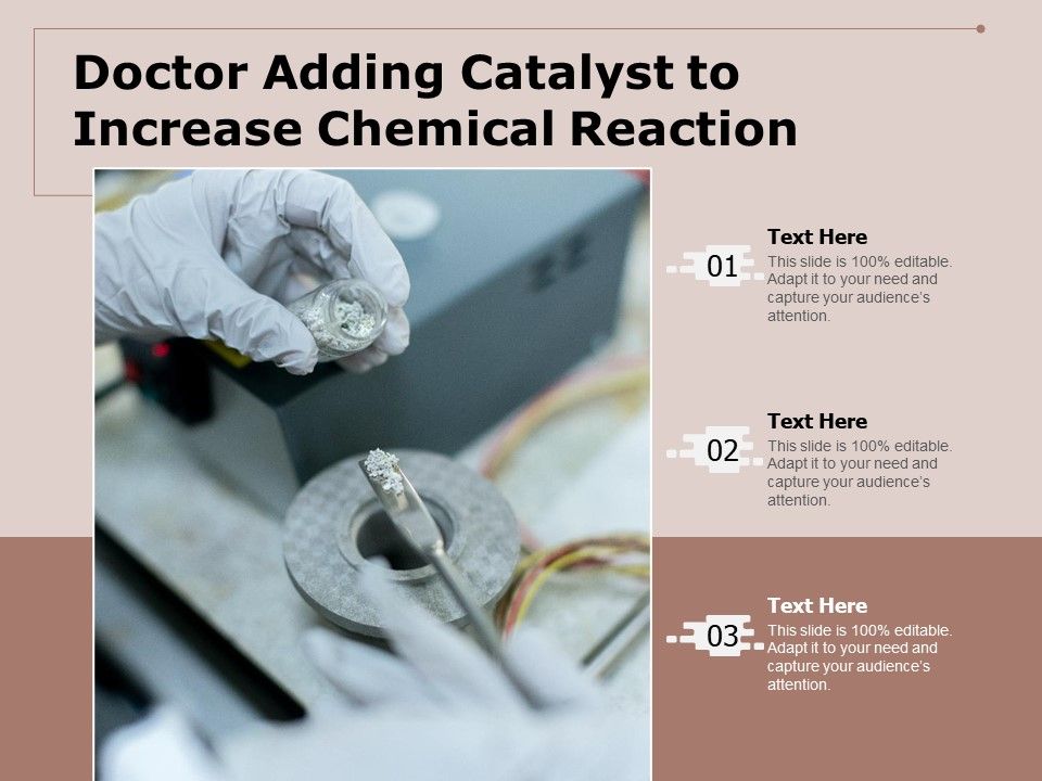 Doctor Adding Catalyst To Increase Chemical Reaction Ppt PowerPoint