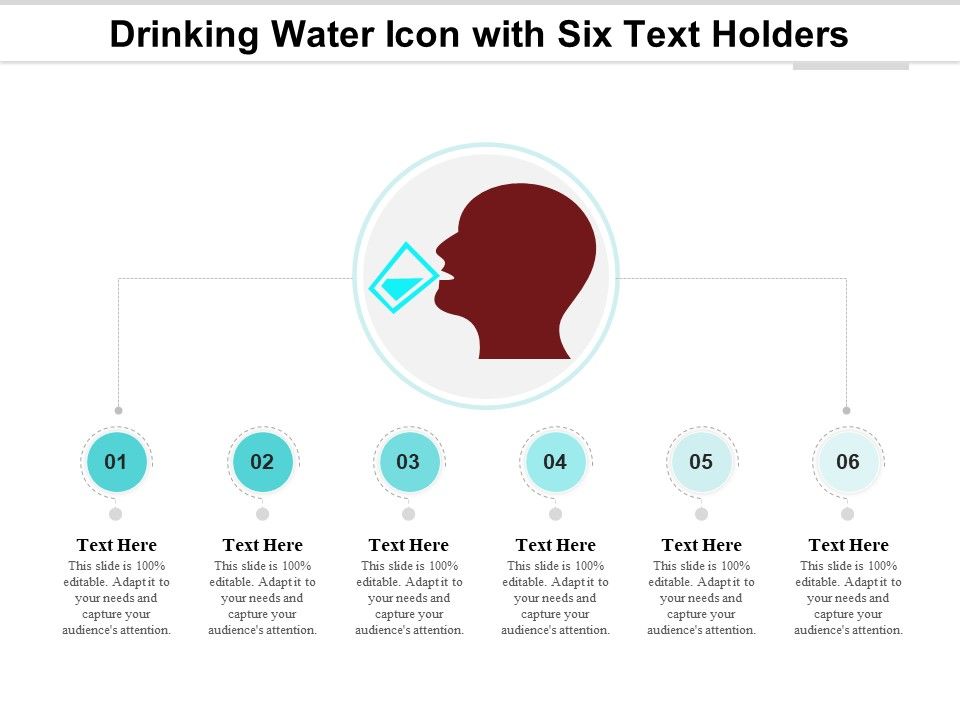 Drinking_Water_Icon_With_Six_Text_Holders_Ppt_PowerPoint_Presentation_File_Tips_PDF_Slide_1.jpg