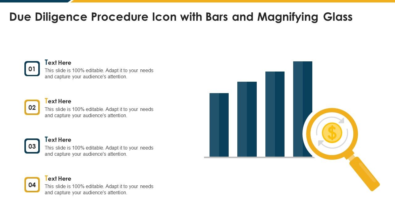 Due_Diligence_Procedure_Icon_With_Bars_And_Magnifying_Glass_Summary_PDF_Slide_1.jpg