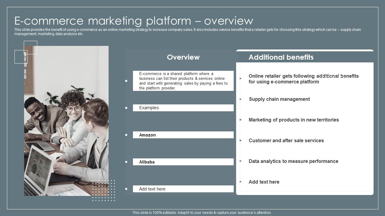 E_Commerce_Marketing_Platform_Overview_Retail_Business_Growth_Marketing_Techniques_Icons_PDF_Slide_1.jpg
