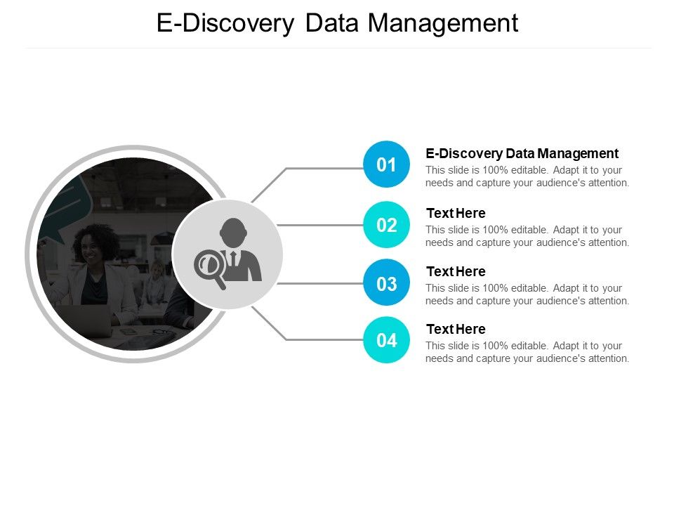 E Discovery Data Management Ppt PowerPoint Presentation Infographic Templat