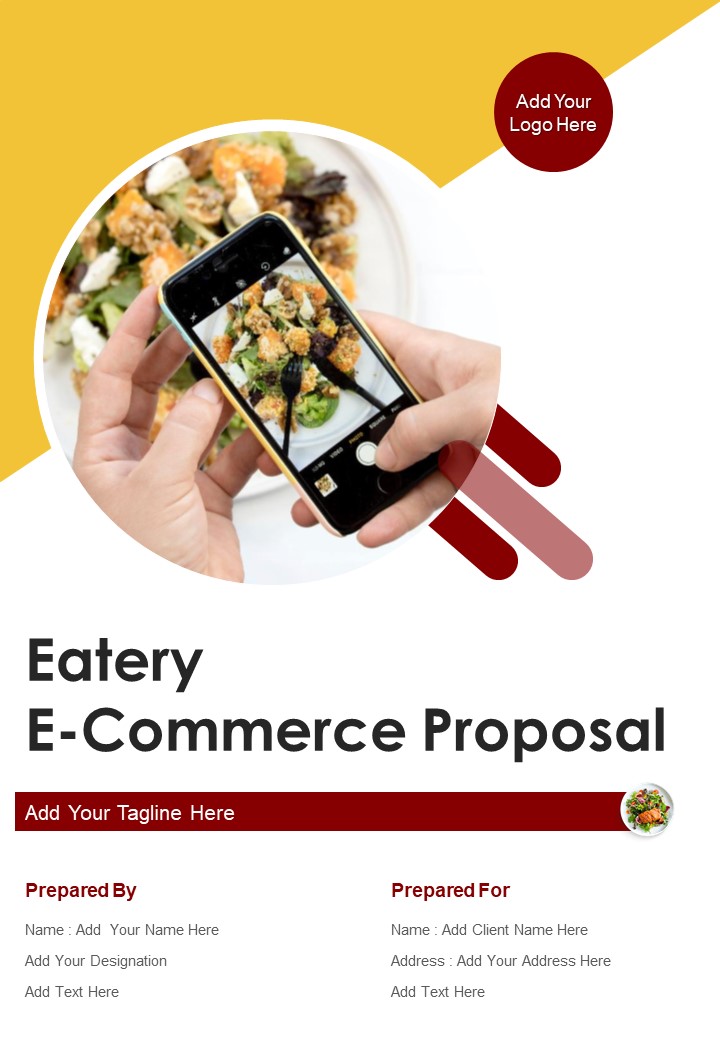 Eatery E Commerce Proposal Example Document Report Doc Pdf Ppt Slide01