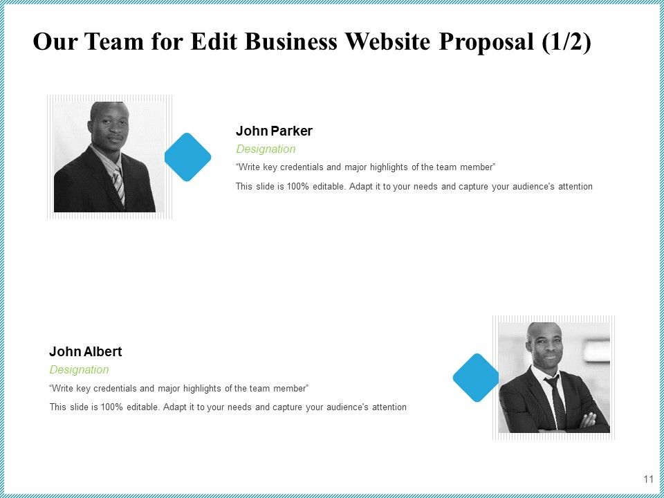 Edit Business Website Proposal Ppt PowerPoint Presentation Complete Deck With Slides Slide11
