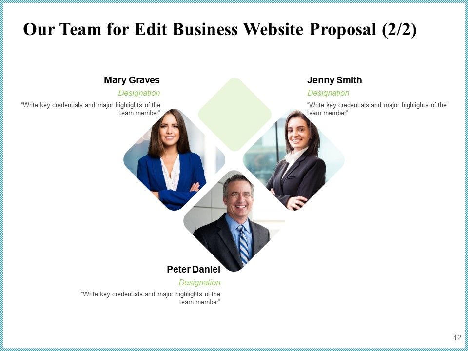 Edit Business Website Proposal Ppt PowerPoint Presentation Complete Deck With Slides Slide12