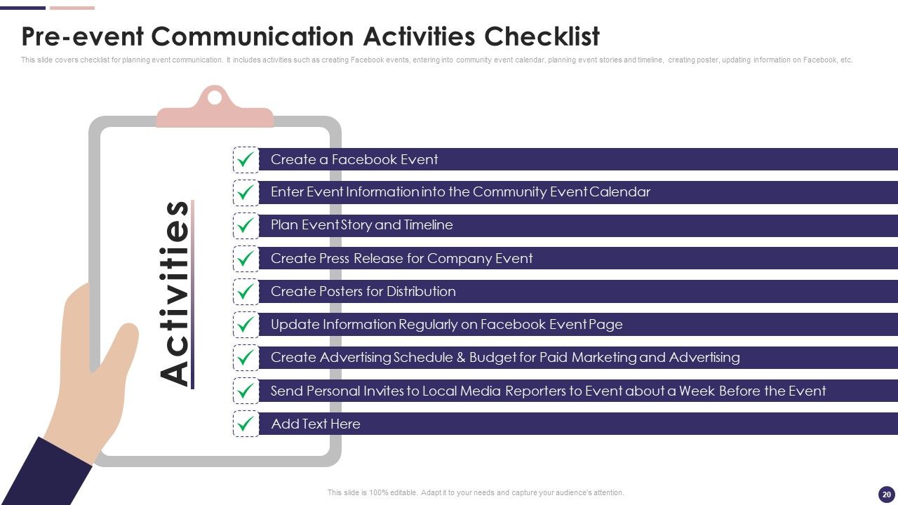 Effective Company Event Communication Plan Ppt PowerPoint Presentation Complete Deck With Slides Slide20