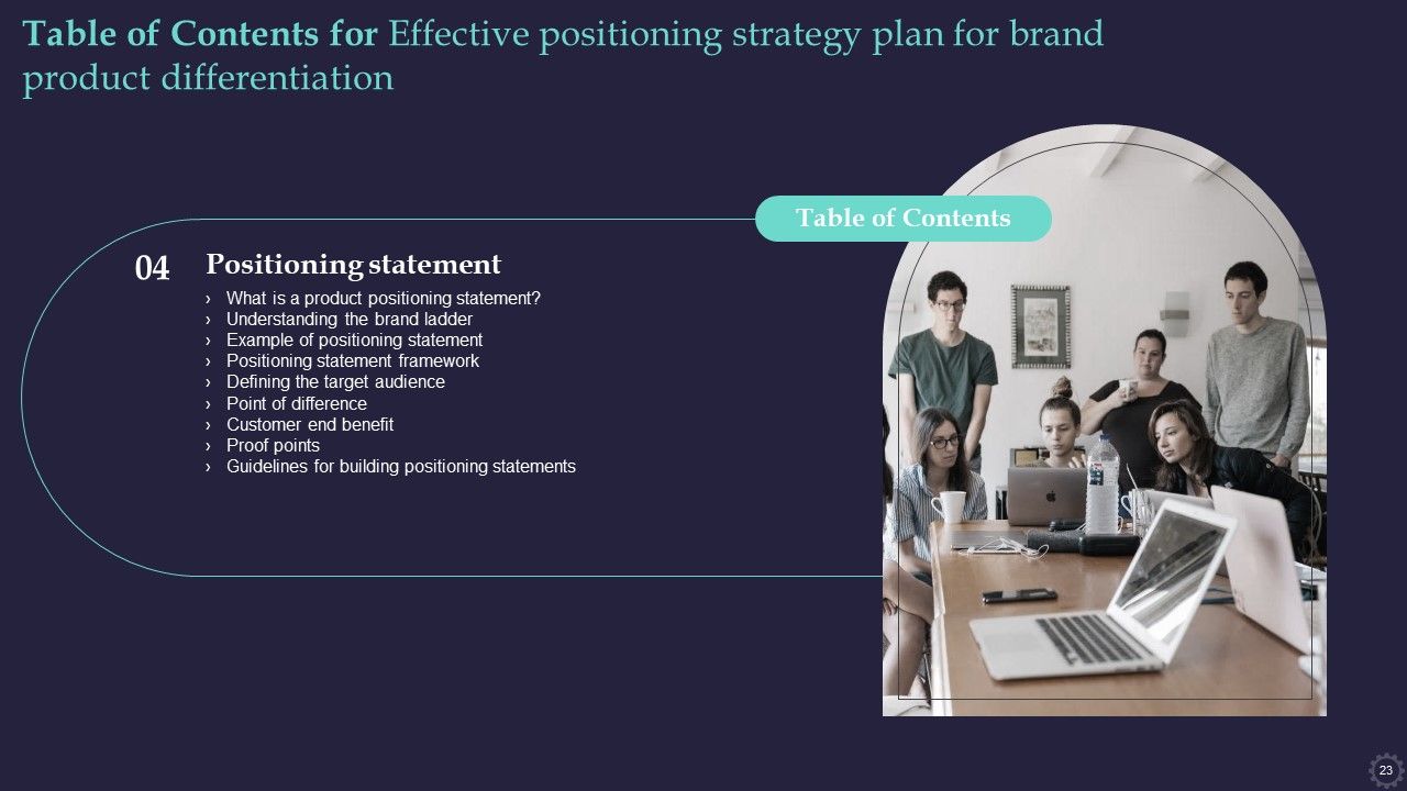 Effective Positioning Strategy Plan For Brand Product Differentiation Ppt PowerPoint Presentation Complete Deck With Slides Slide23