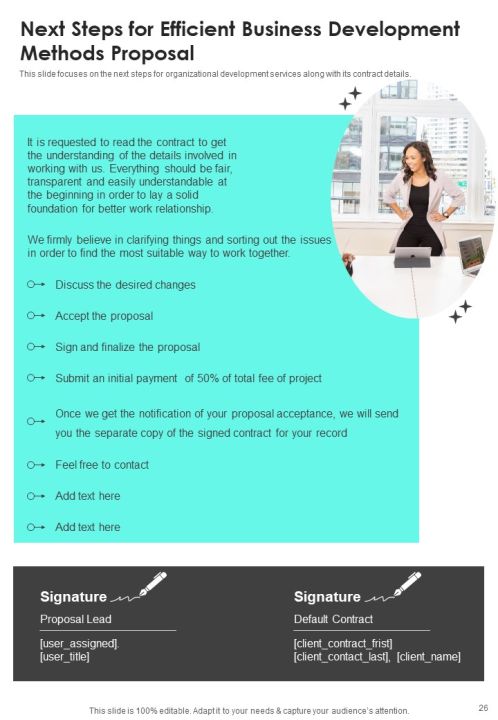 Efficient Business Development Methods Proposal Example Document Report Doc Pdf Ppt Slide26