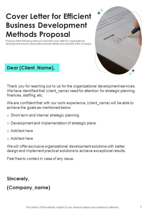 Efficient Business Development Methods Proposal Example Document Report Doc Pdf Ppt Slide02