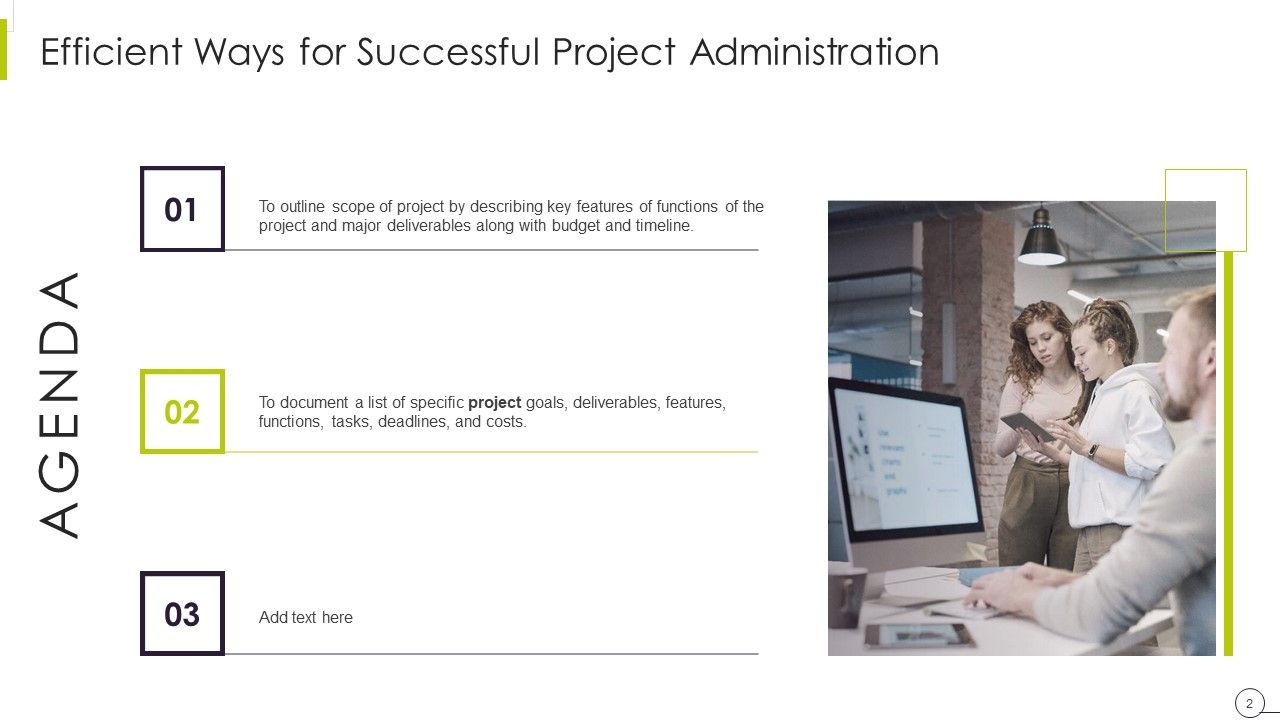 Efficient Ways For Successful Project Administration Ppt PowerPoint Presentation Complete Deck With Slides Slide02
