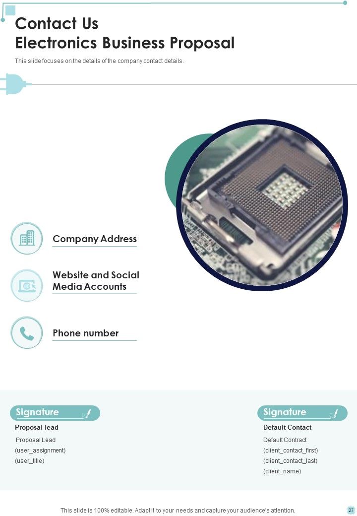 Electronics Business Proposal Example Document Report Doc Pdf Ppt Slide27